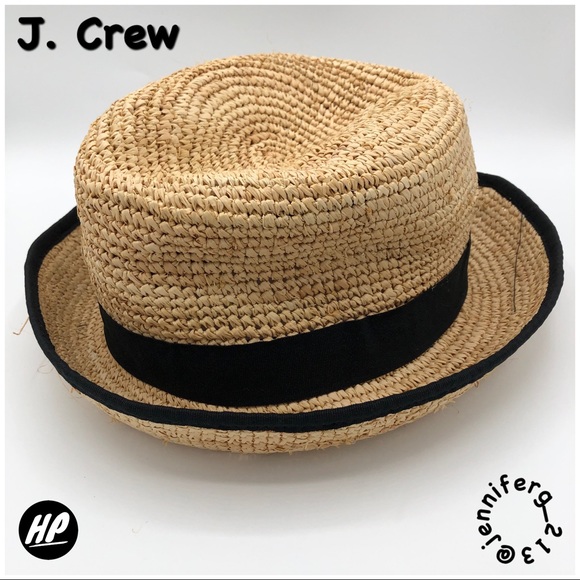 J. Crew Accessories - J. CREW FEDORA RAFFIA STRAW HAT
